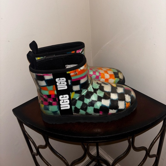 UGG Multicolor Checkered Boots - Picture 3 of 5